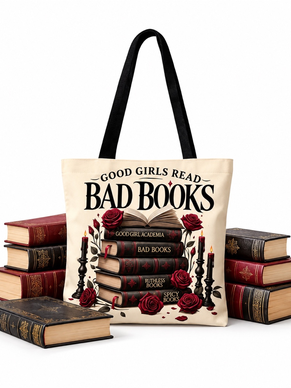Tote Bag Good Girls Read Bad Books NWOT